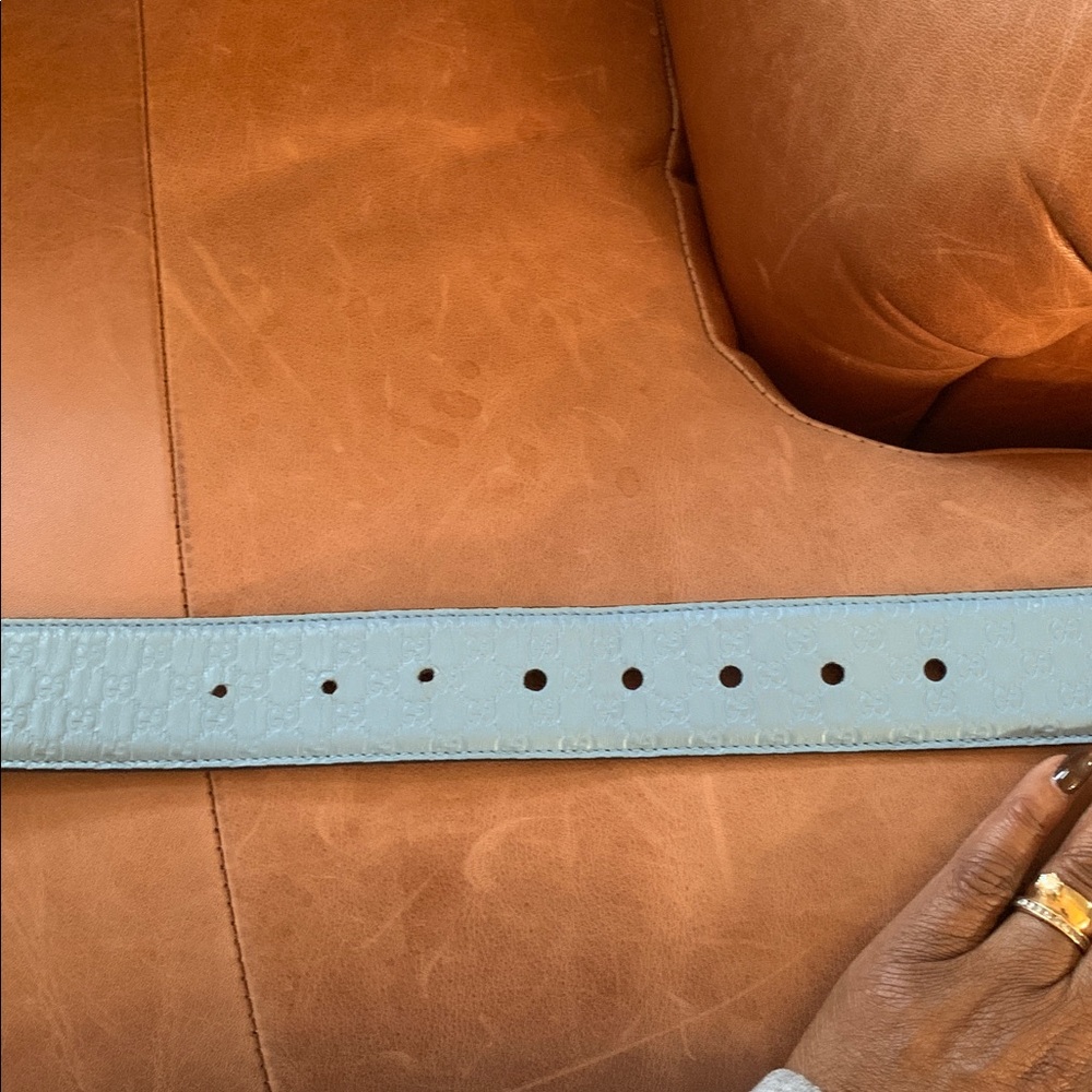 🩵🤎Gucci Tan and Blue Crossbody Bag and Matching Belt🩵🤎 - Picture 16 of 16